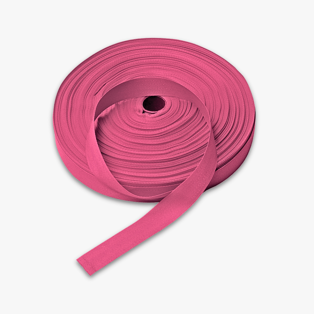 Twill Tape Polyester Cerise 38 20mm - Ragland Fabrics
