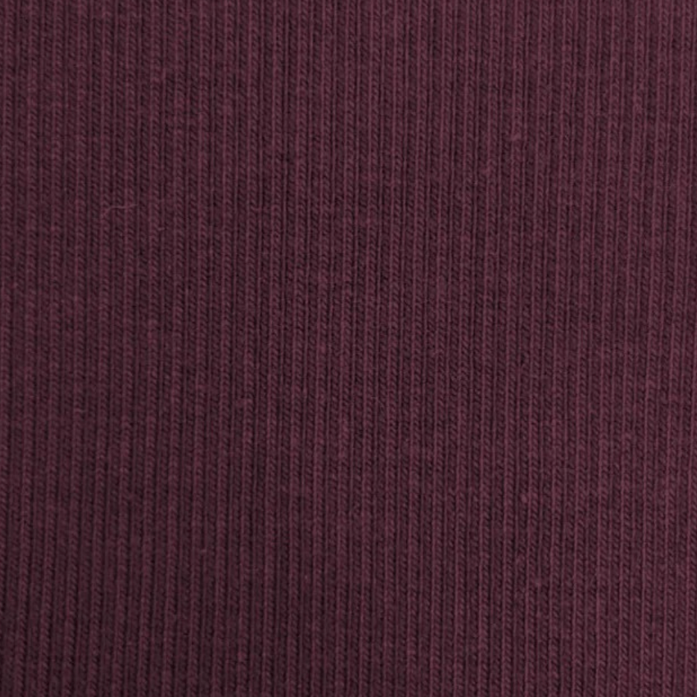 Ribbing 2x1 | Collars & Cuffs | Maroon - Ragland Fabrics