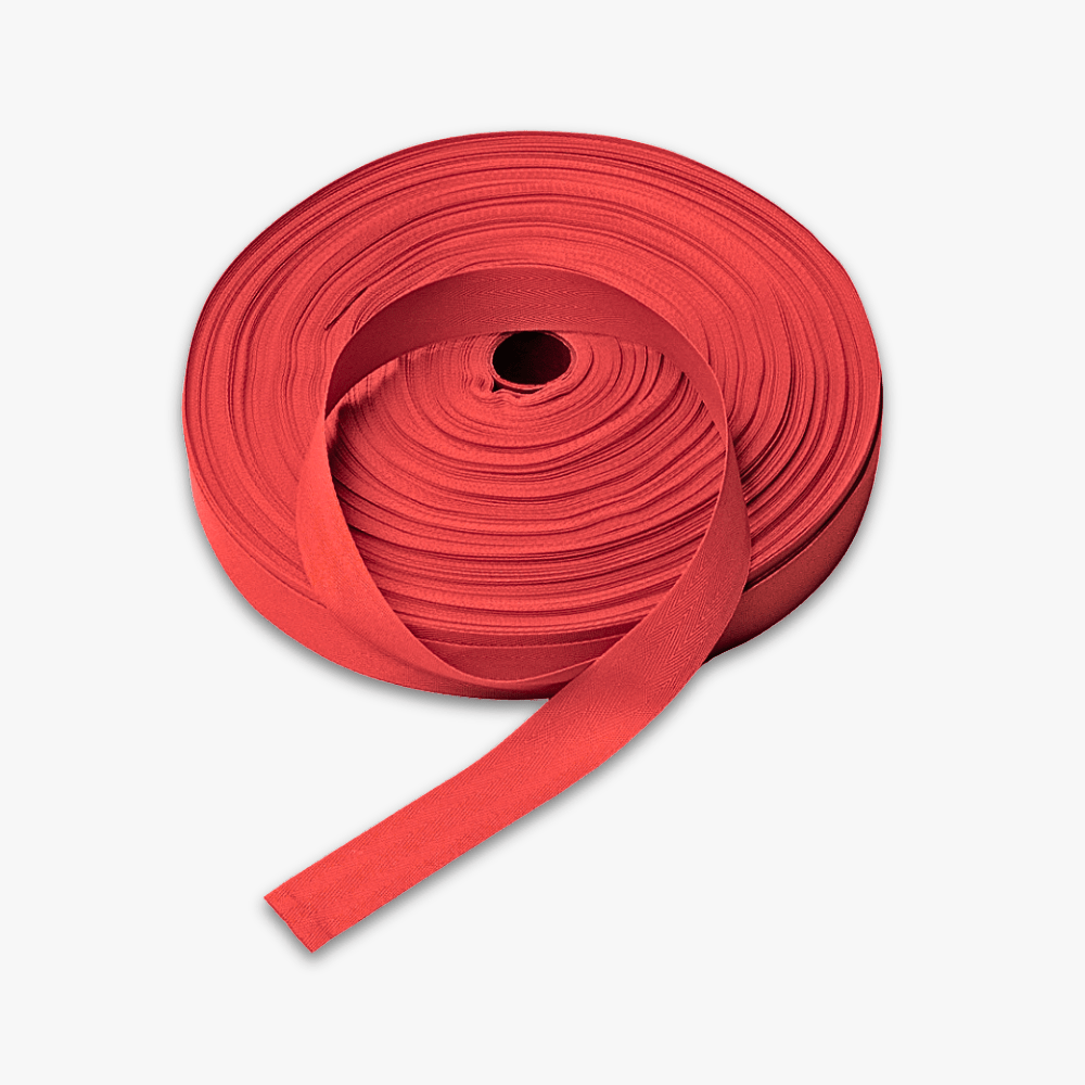 Twill Tape Polyester Red 4 25mm - Ragland Fabrics