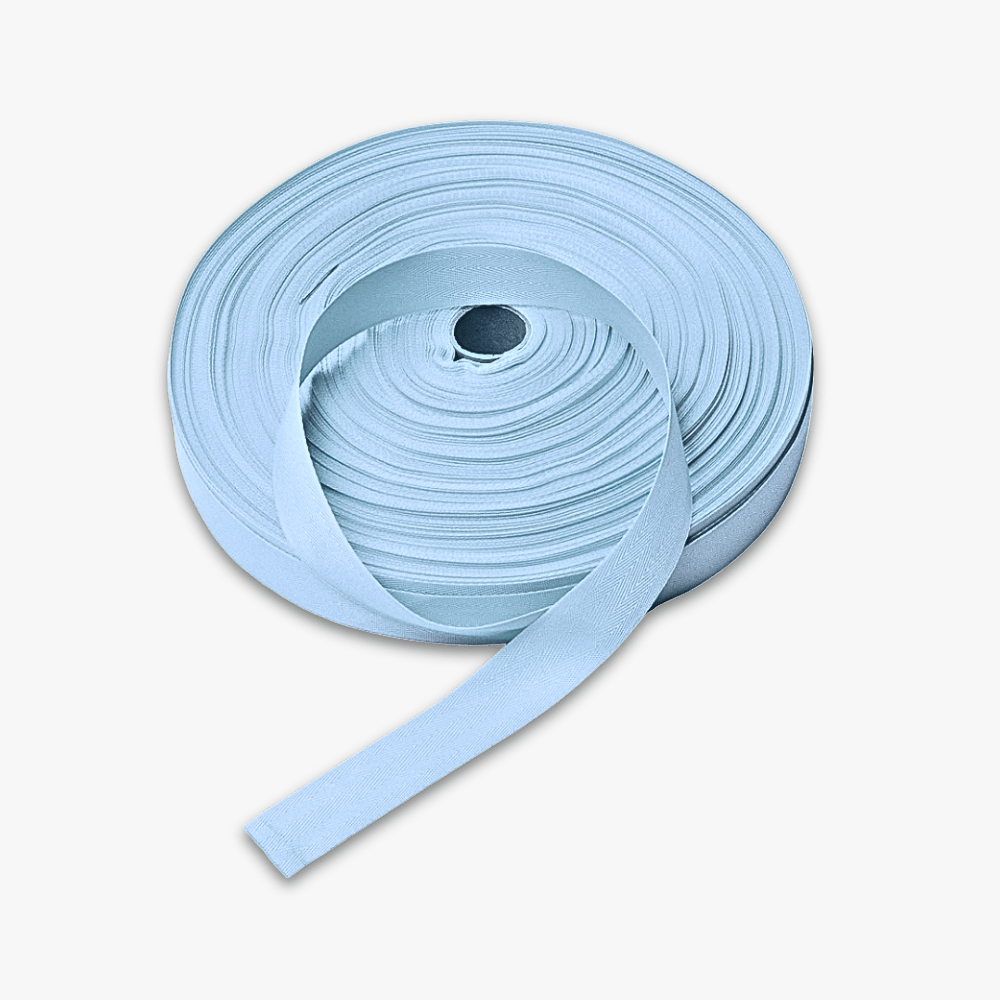 Twill Tape Polyester Baby Blue 27 25mm - Ragland Fabrics