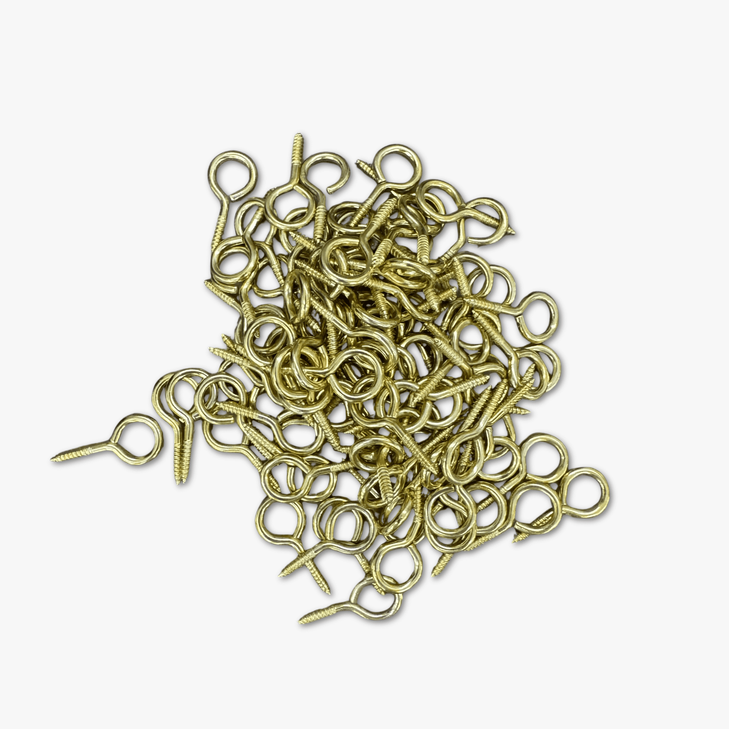 Screw Eyes Brass - Size 4 - Ragland Fabrics