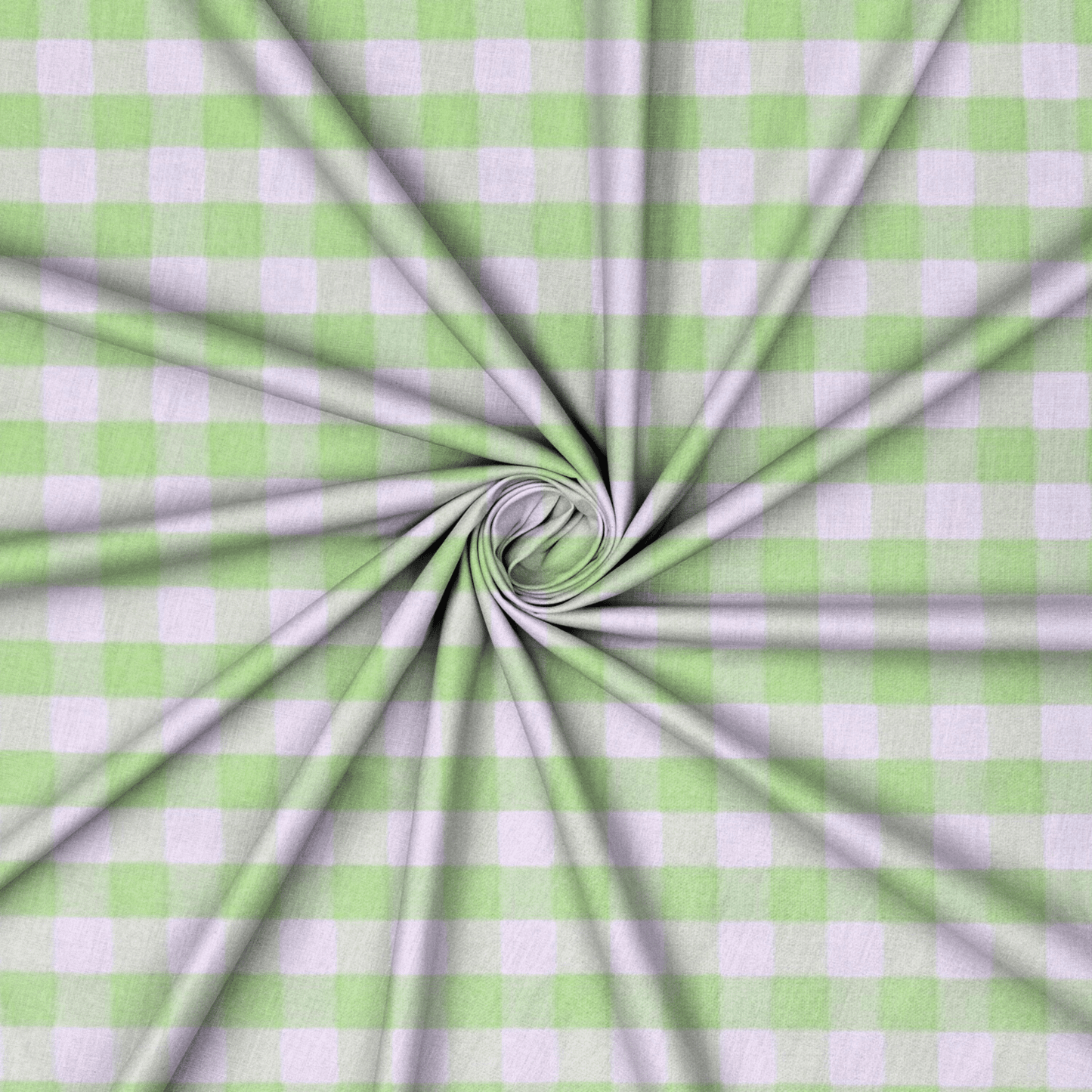 Printed Designer Check Mint - Ragland Fabrics