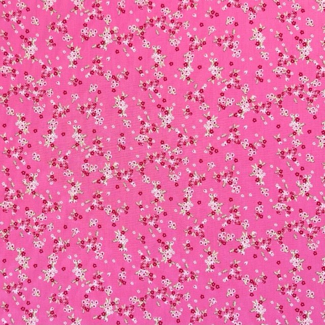 Designer Dress Printed Pink Floral - Ragland Fabrics