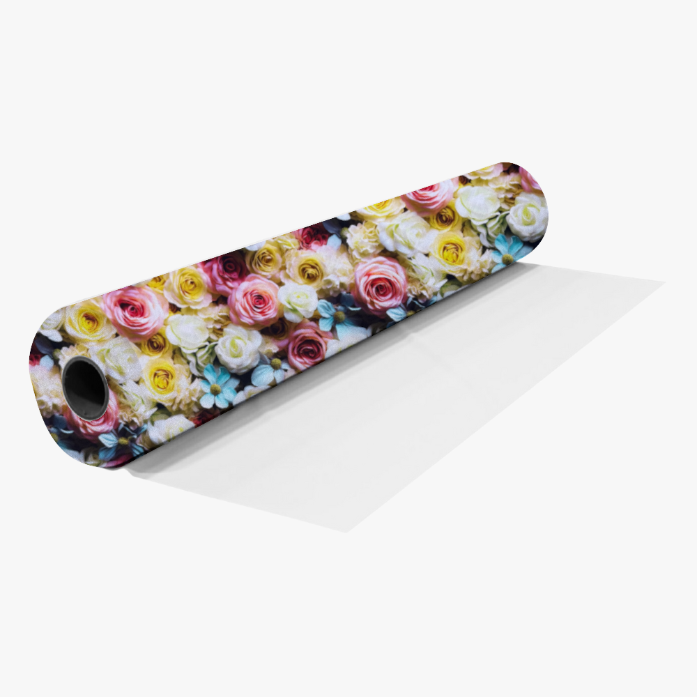 Viscose Printed Challis Roses Yellow