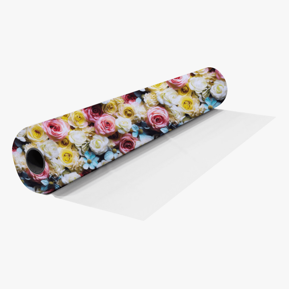 Viscose Printed Challis Roses Yellow - Ragland Fabrics