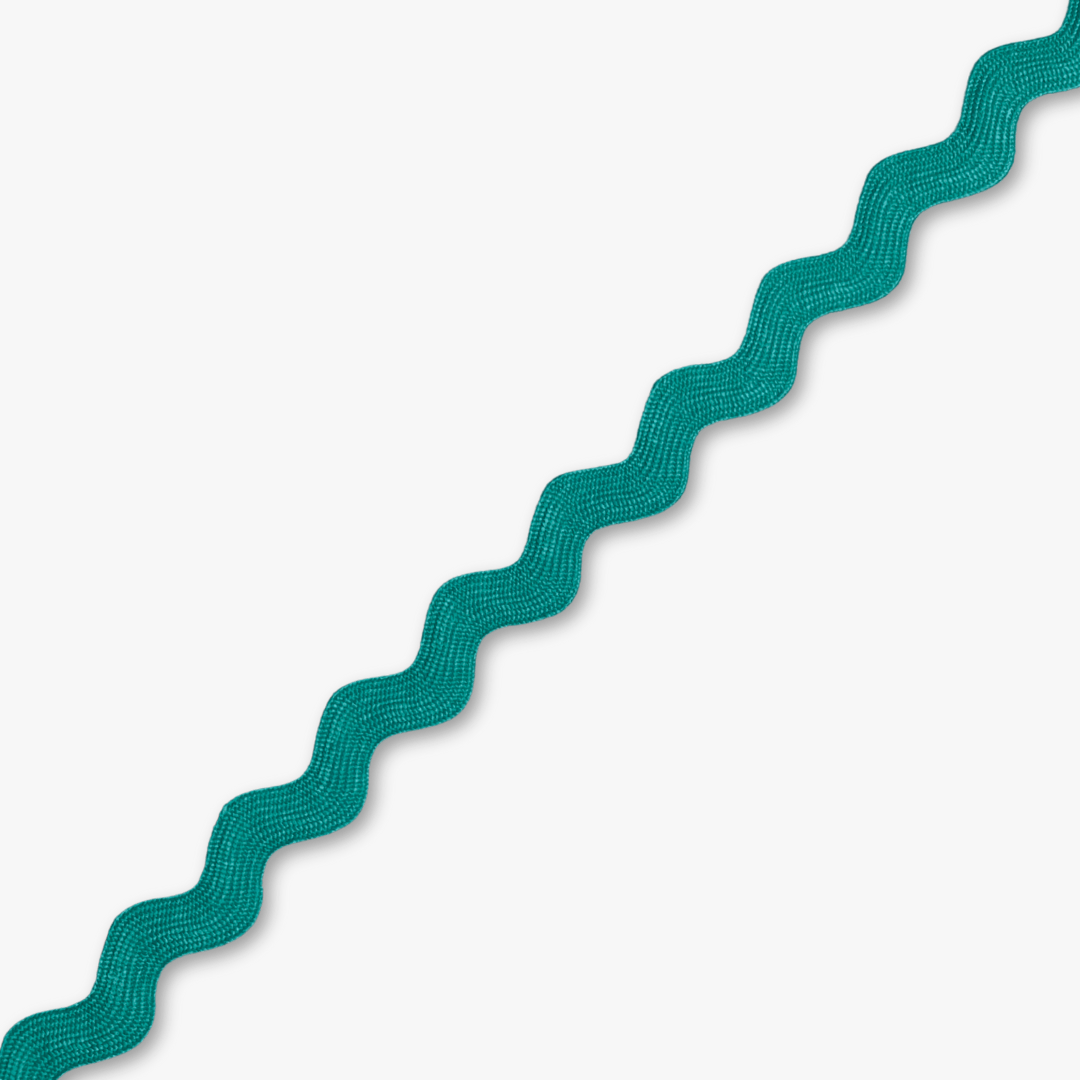 Ric Rac Turquoise(8mm) - Ragland Fabrics