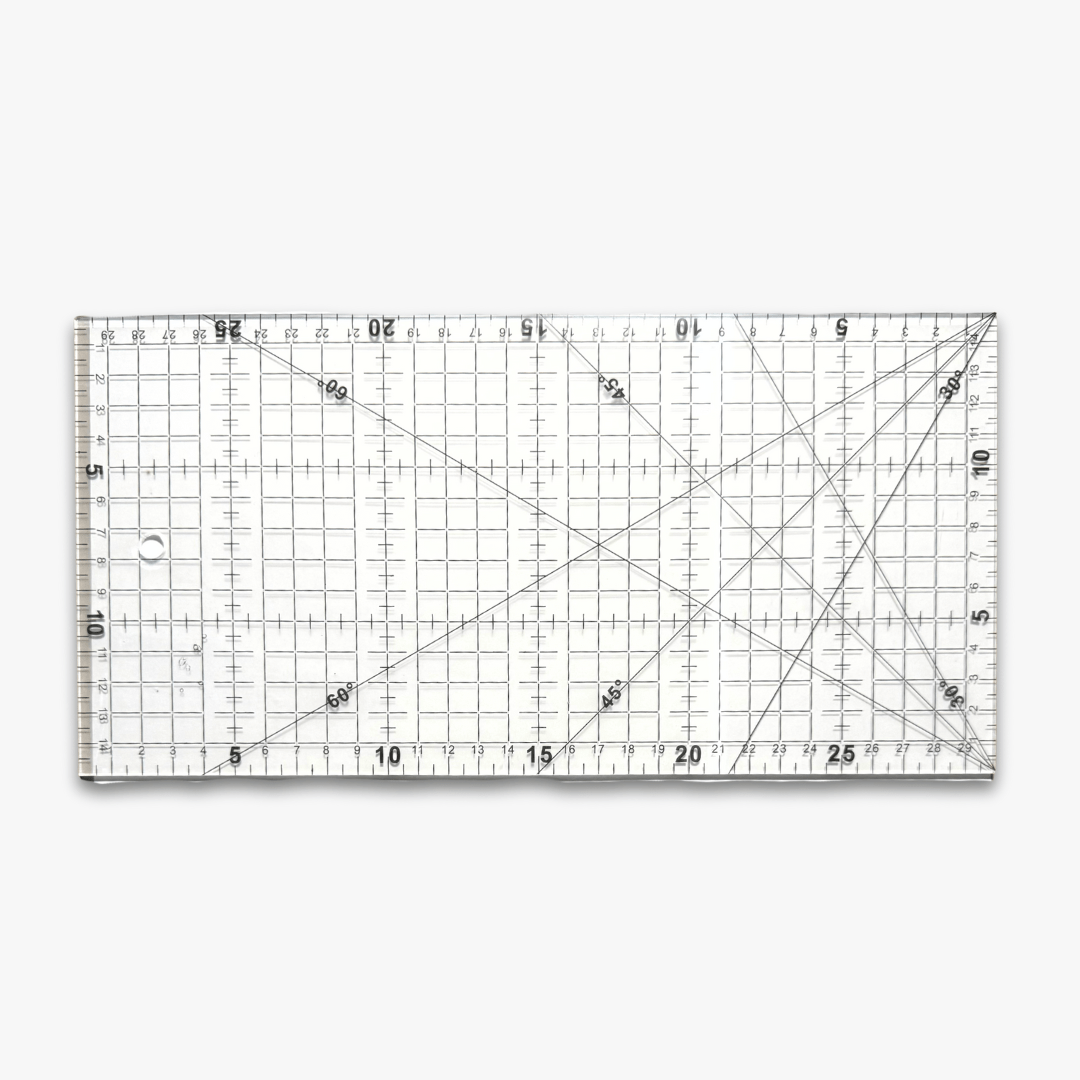 Quilting Ruler 6 x 12" - Ragland Fabrics