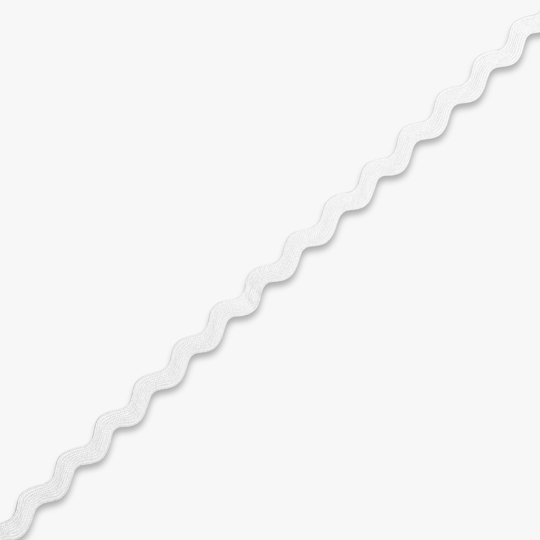 Ric Rac White (6mm) - Ragland Fabrics