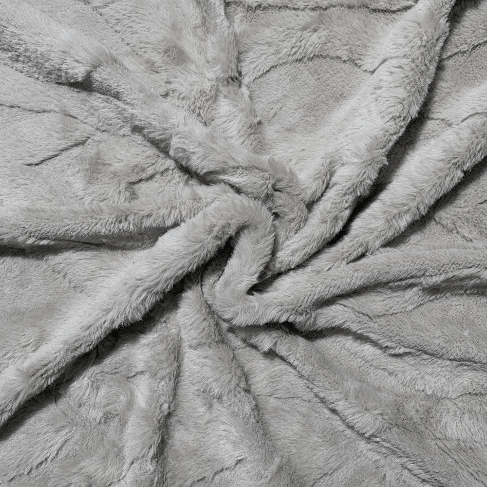 Chain Link Luxury Fur - Grey - Ragland Fabrics