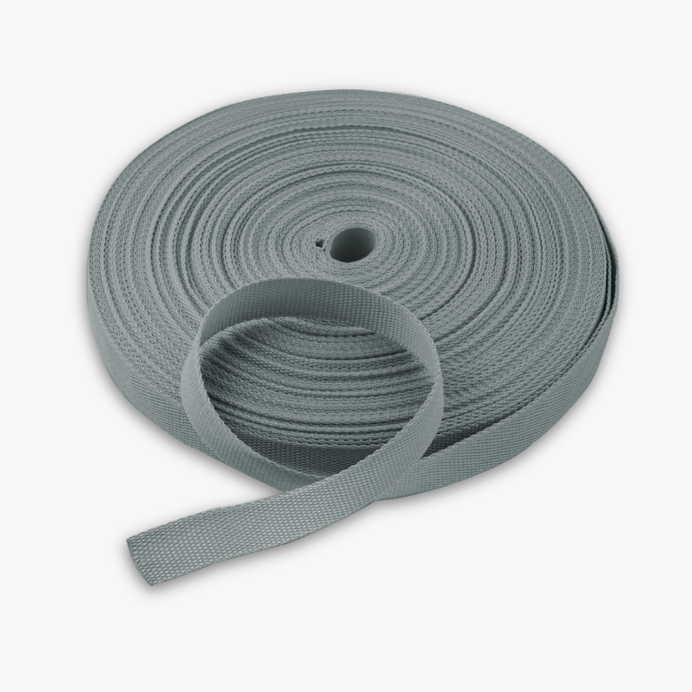 Twill Tape Polyester Grey #17 25mm