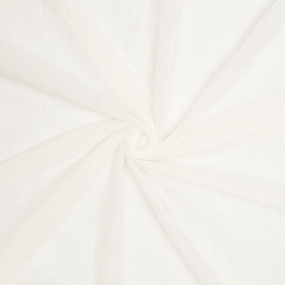 Cornely Crushed Loopy Voile Cream 280cm - Ragland Fabrics