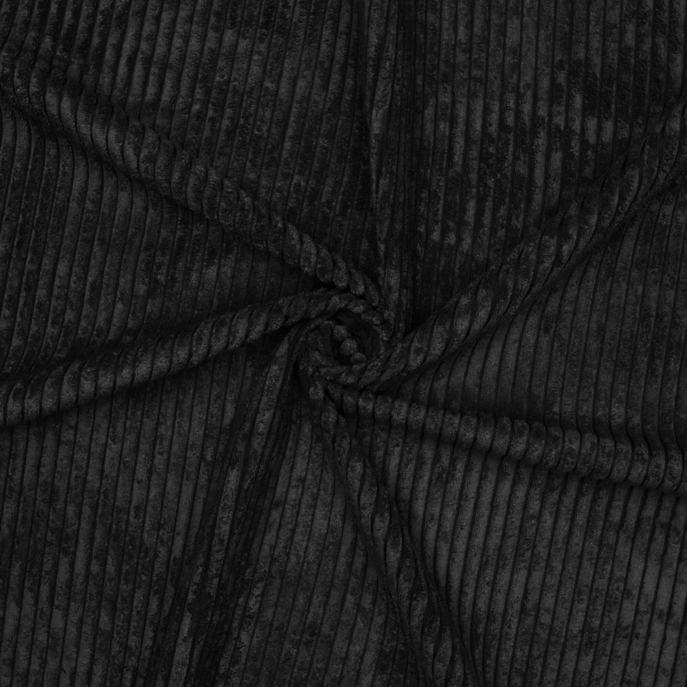 Corduroy Chunky 140cm Black Sand - Ragland Fabrics