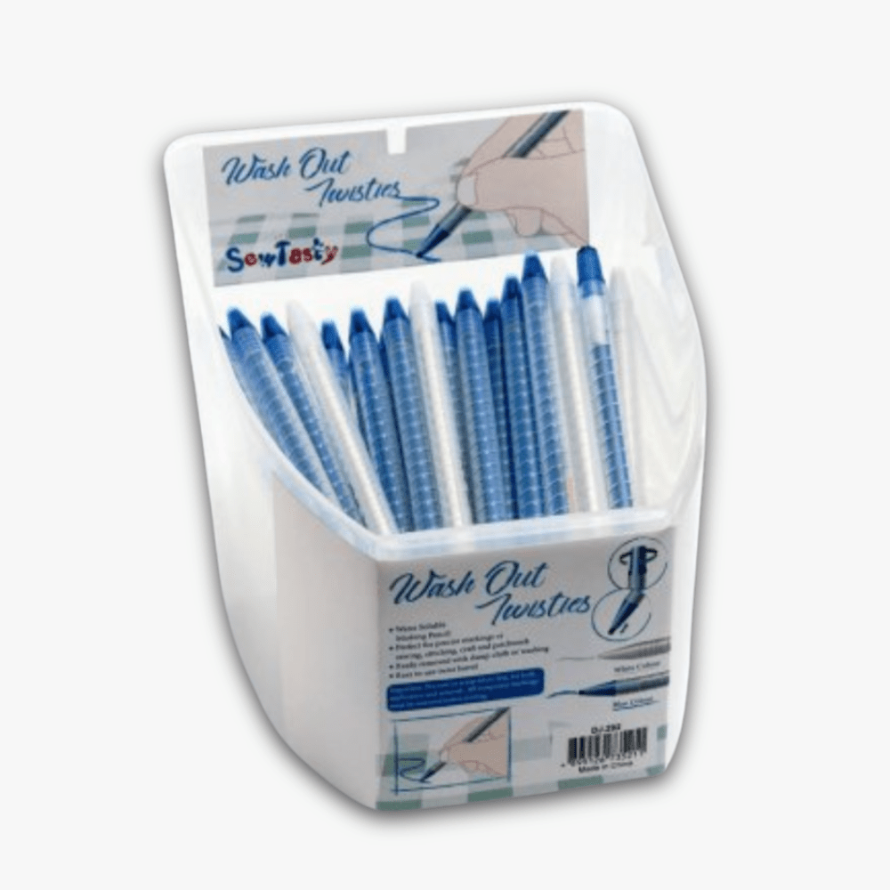 Twisties Washout Marker - Blue & White - Ragland Fabrics