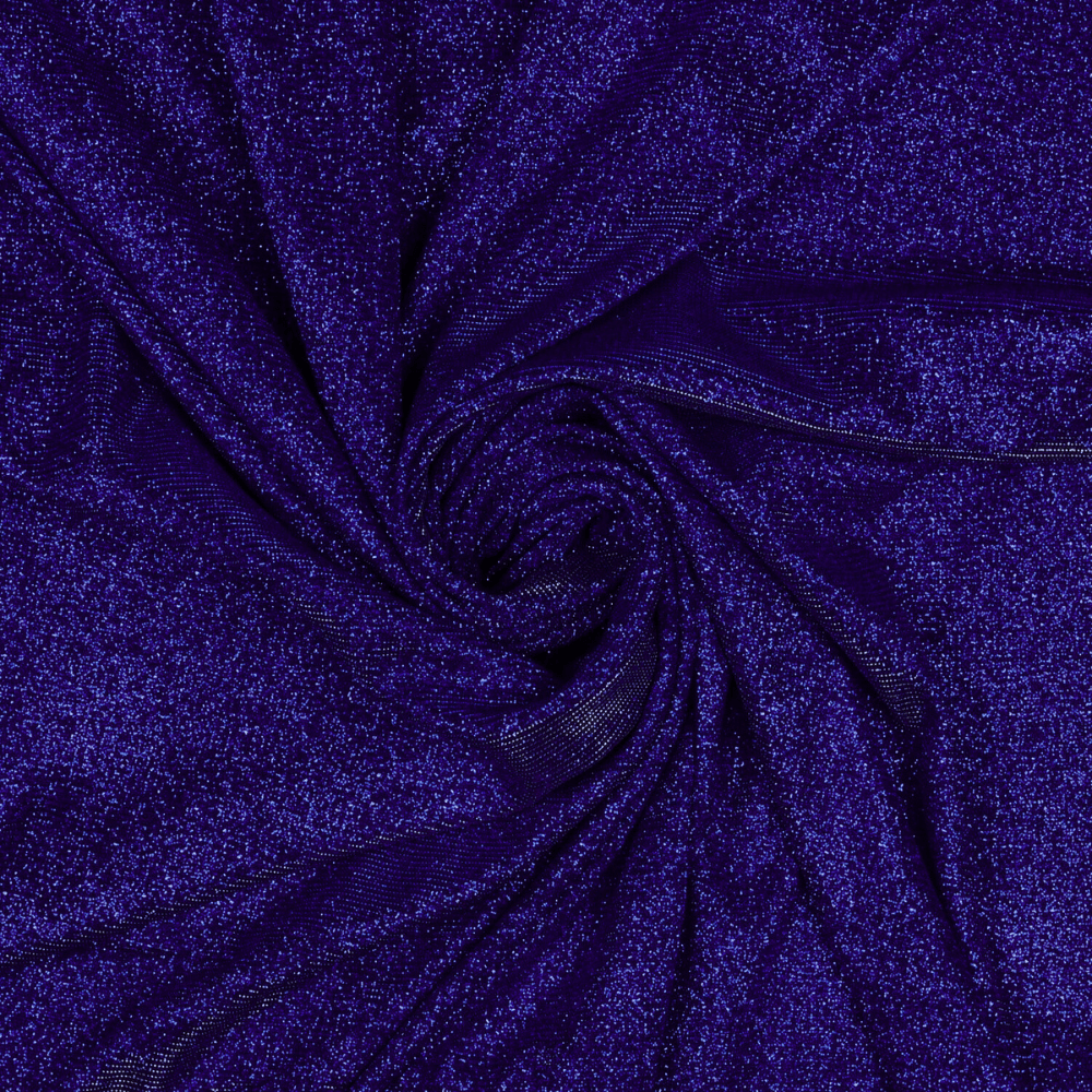 Katrina Metallic Knit Royal - Ragland Fabrics