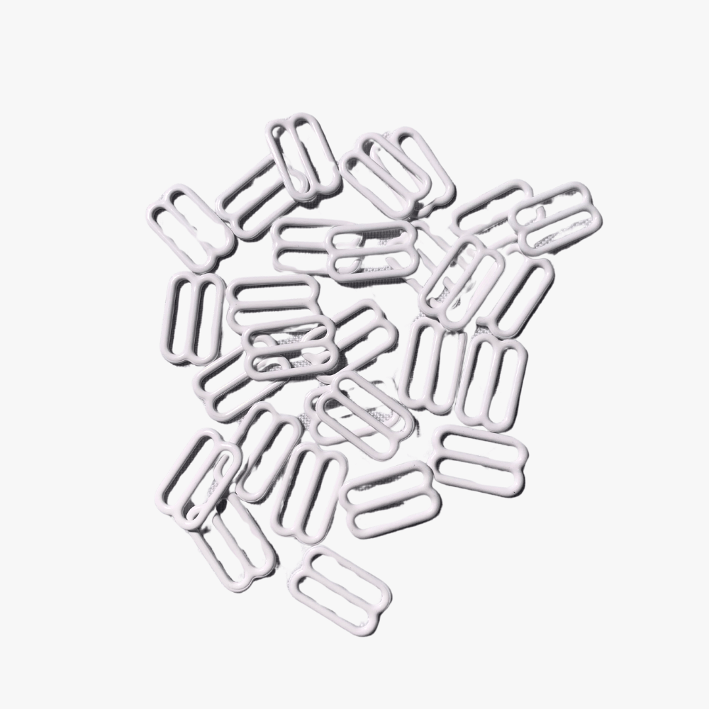 Bra Strap Adjuster - 15mm | White - Ragland Fabrics
