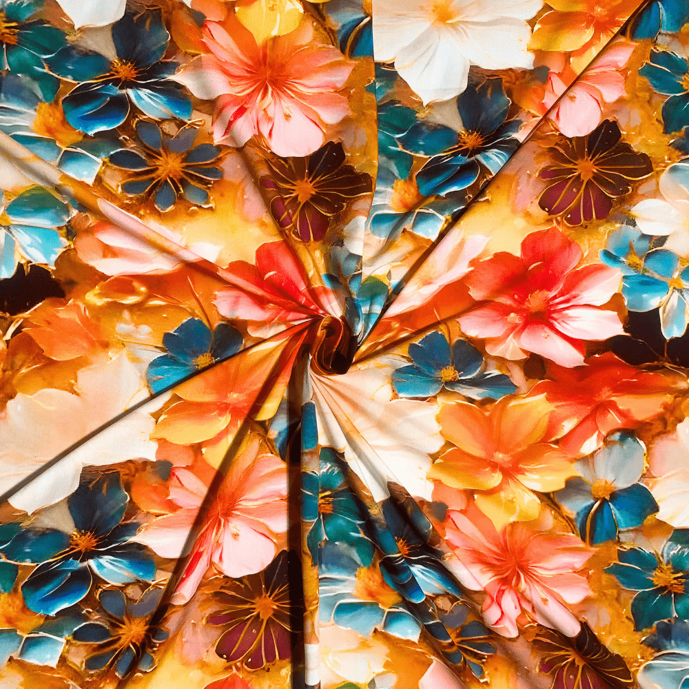 Viscose Printed Challis Des.24 2 - Ragland Fabrics