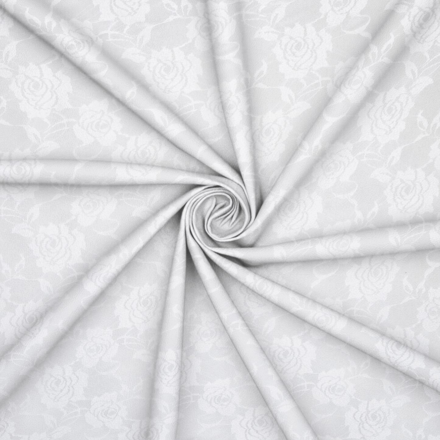 Flocked Tulle White - Ragland Fabrics
