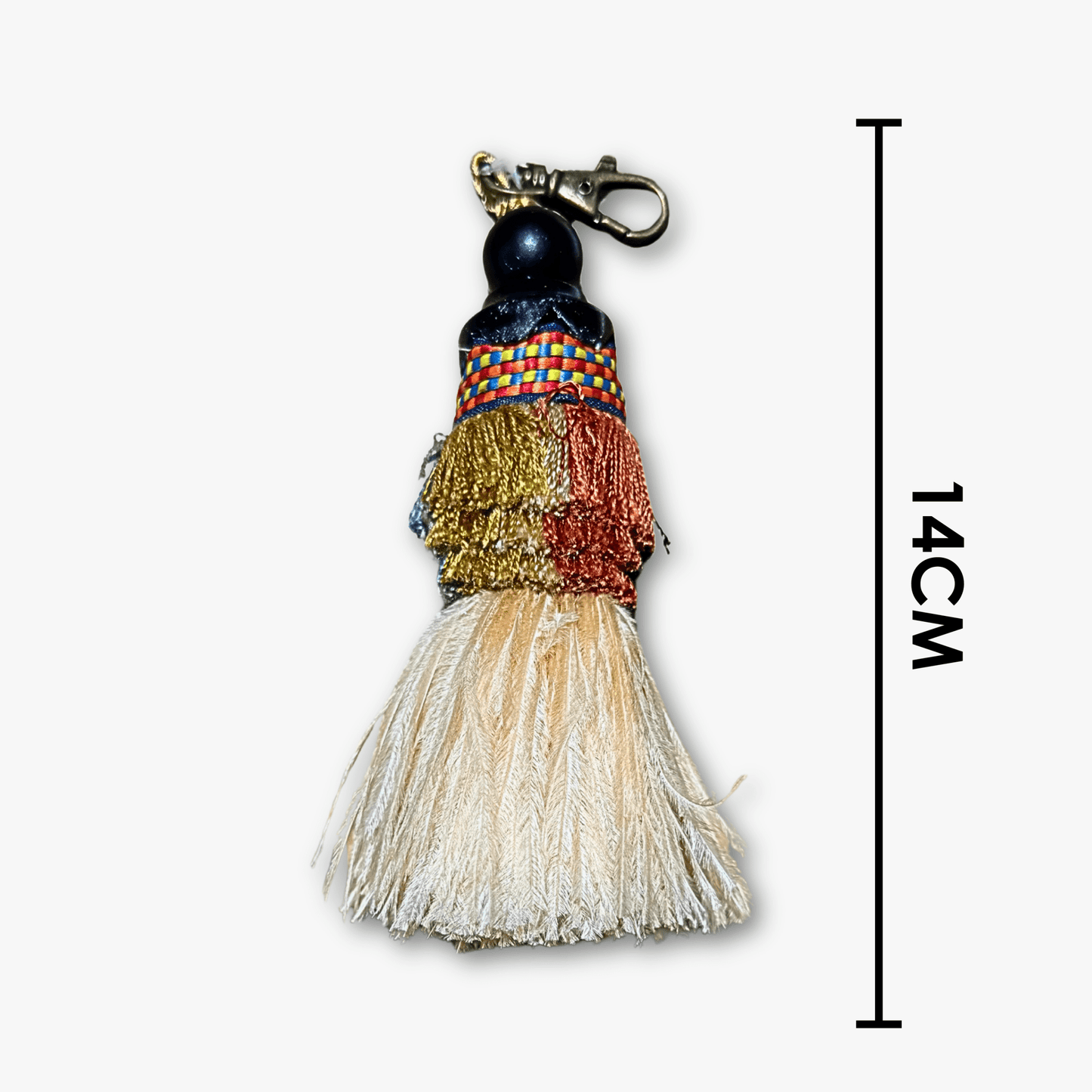 Decorative Key Tassel Fob - Feathers - Ragland Fabrics