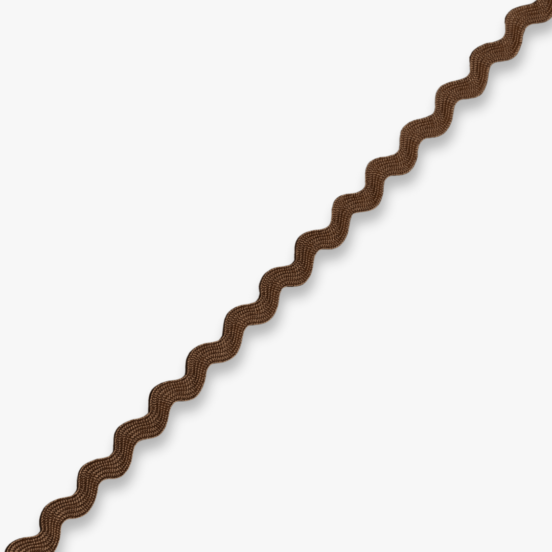 Ric Rac Chocolate Brown (6mm) - Ragland Fabrics