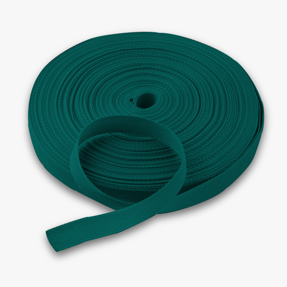 Webbing 25mm Bottle Green 7 - Ragland Fabrics