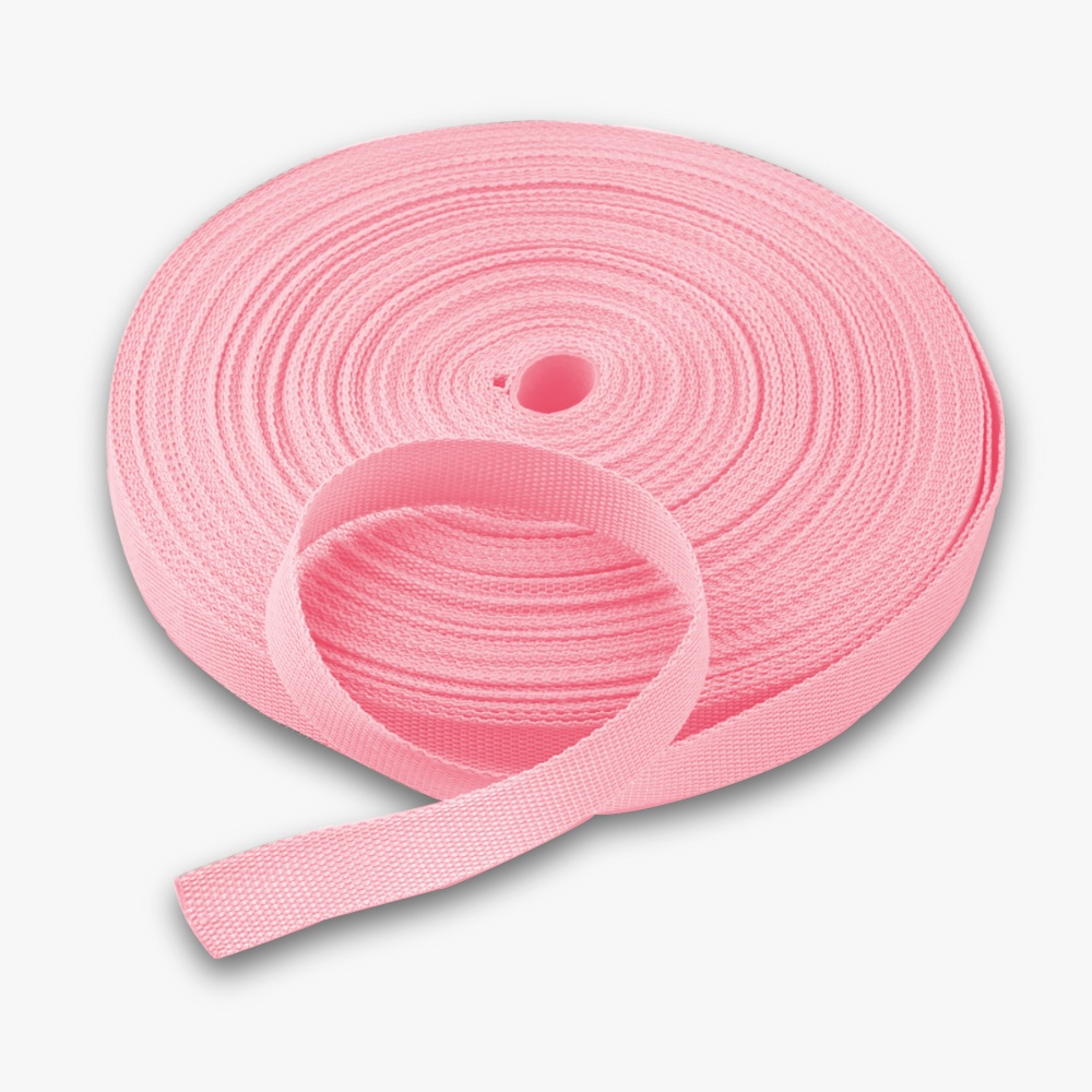 Webbing 25mm Baby Pink 45 - Ragland Fabrics