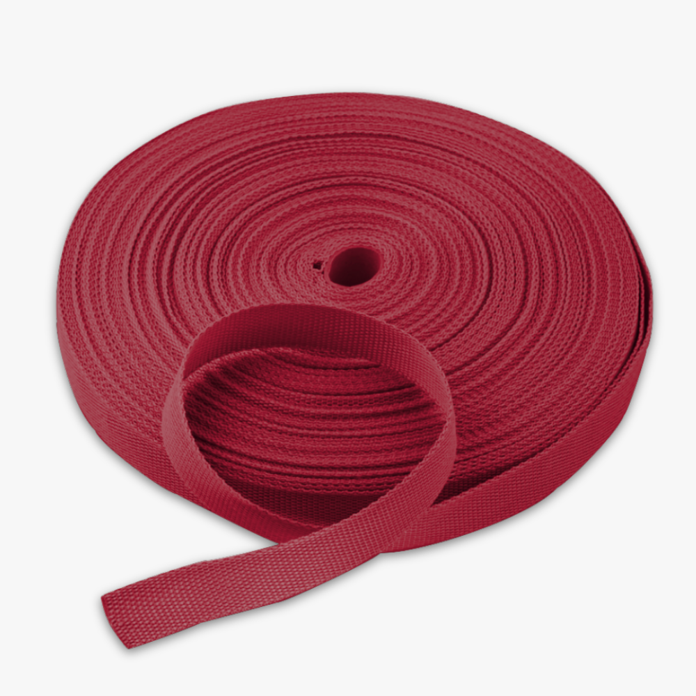 Twill Tape Polyester Maroon #13 20mm