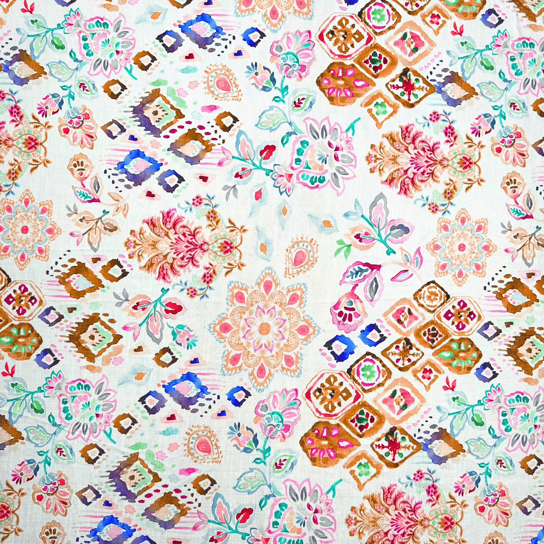 Printed Linen Blend Des.C