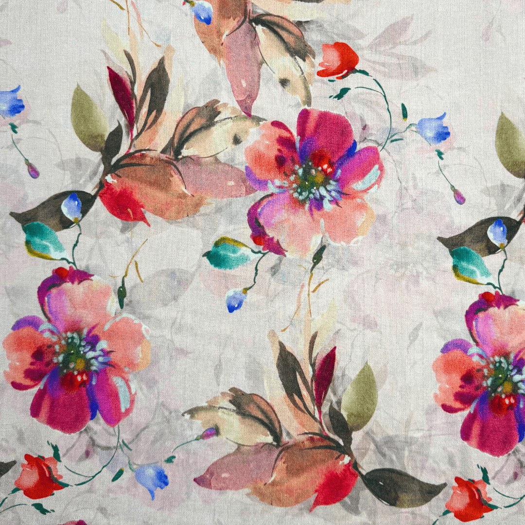 Printed Linen Blend Des.F