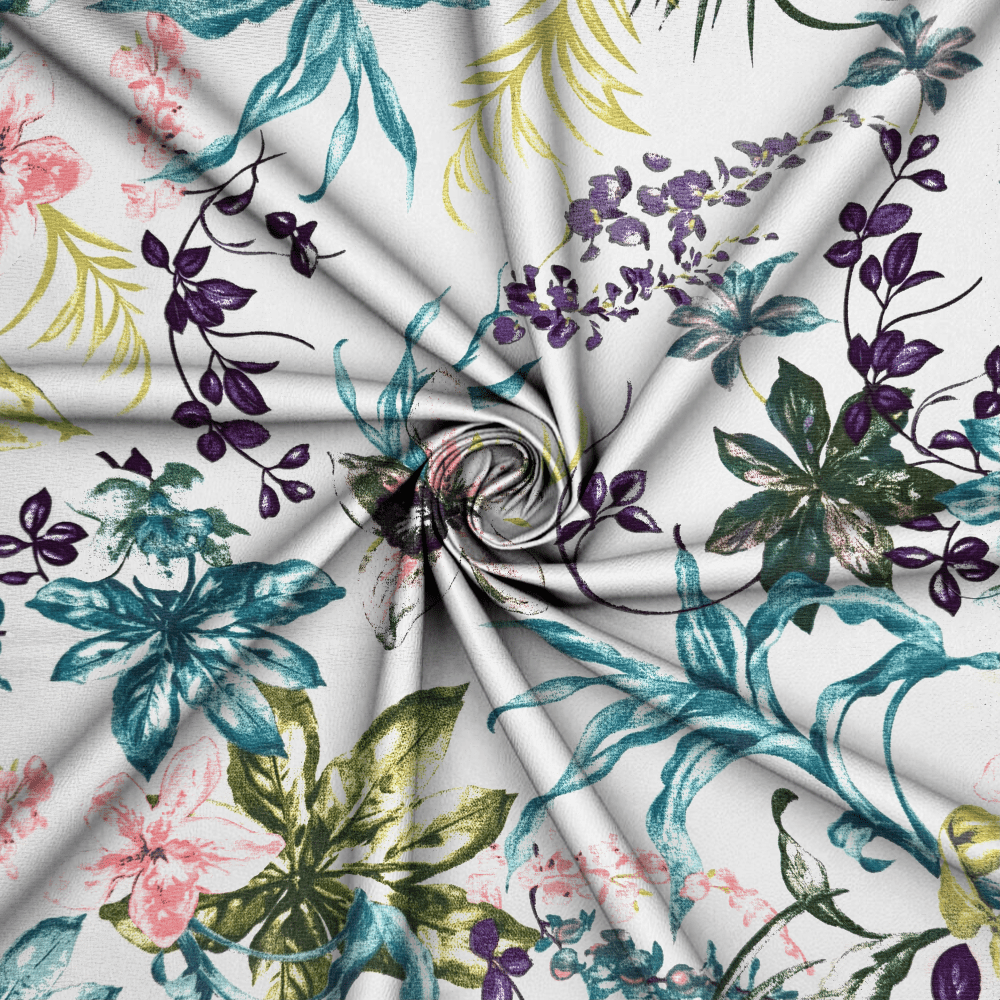 Printed Poly Cotton Bengali Floral - CLOSEOUT - Ragland Fabrics