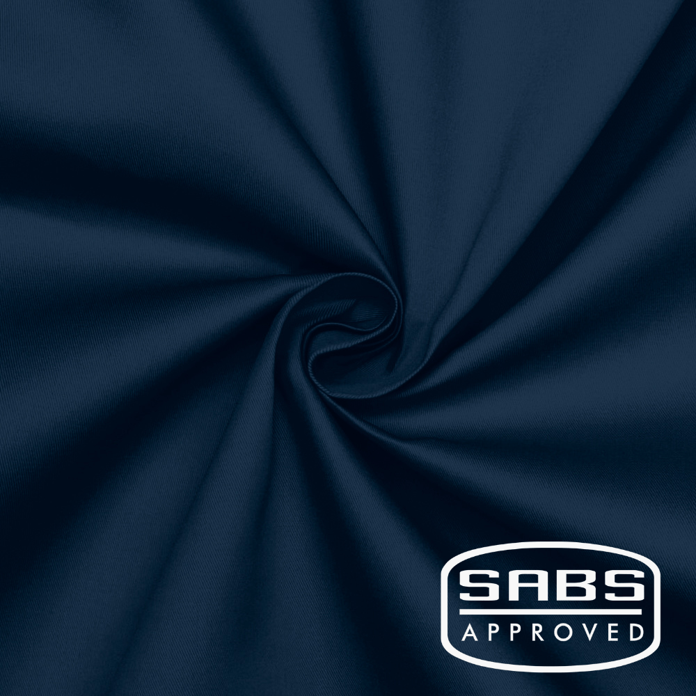Twill Cotton D59 Navy - SABS Flame - Retardant - Ragland Fabrics