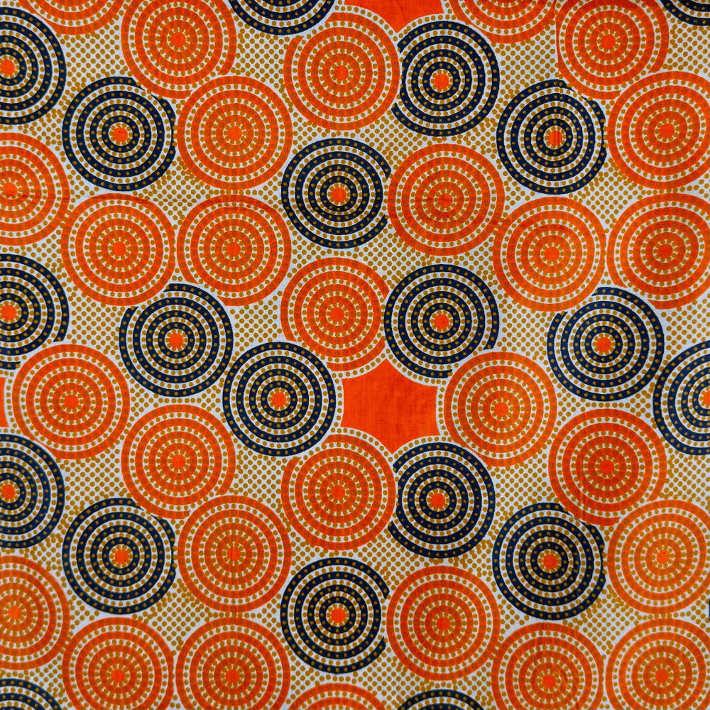 Cotton Wax Prints Circlemania - Ragland Fabrics