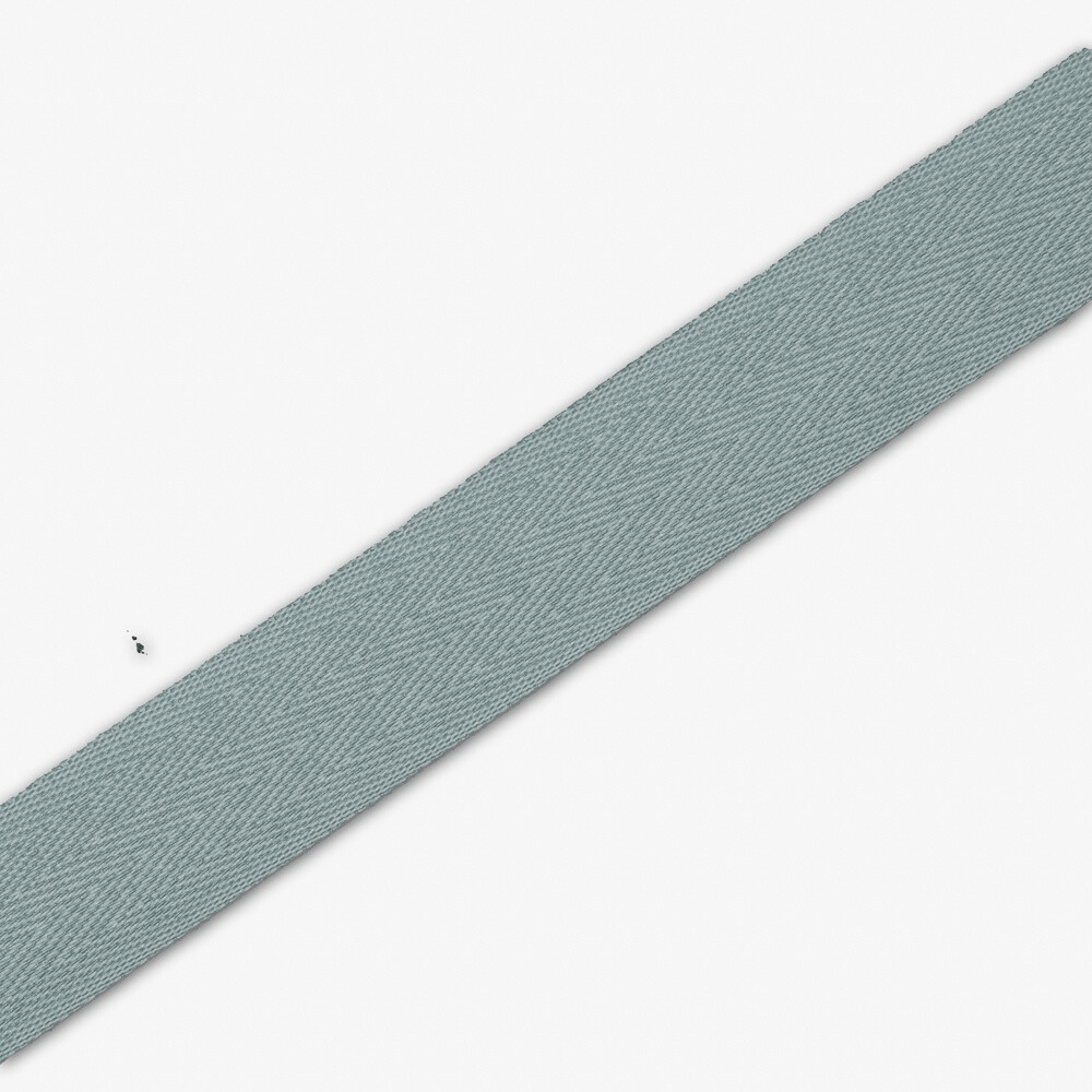 Twill Tape Polyester Light Grey 17 25mm - Ragland Fabrics