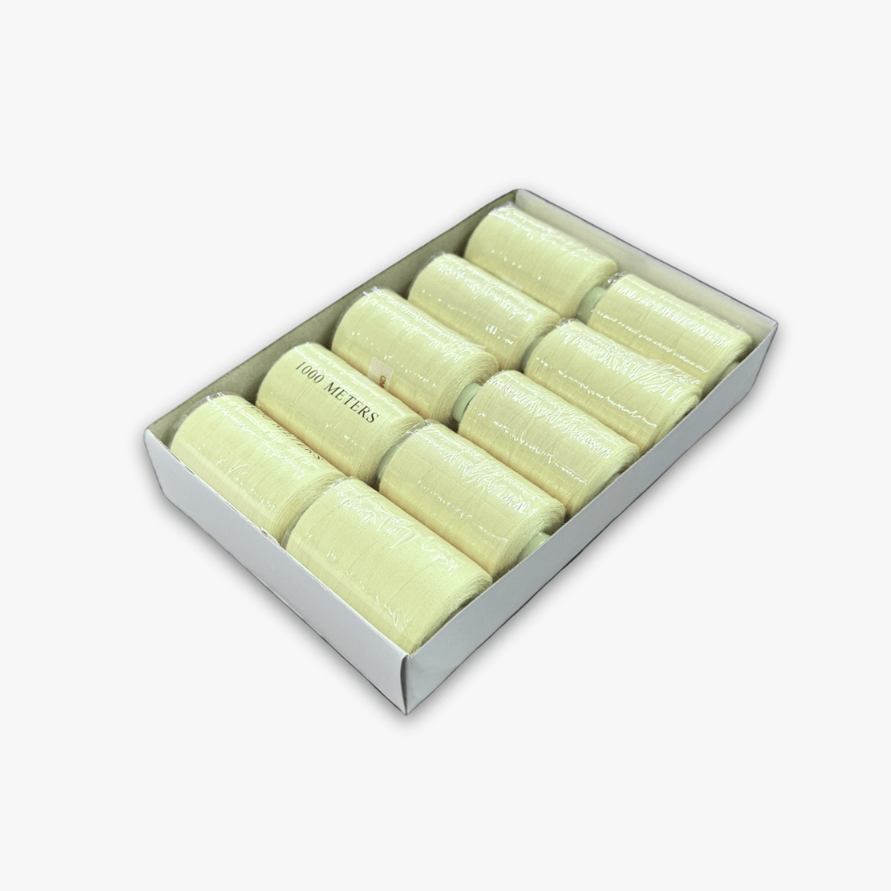 Thread 1000met Reels Lemon 103 - Ragland Fabrics