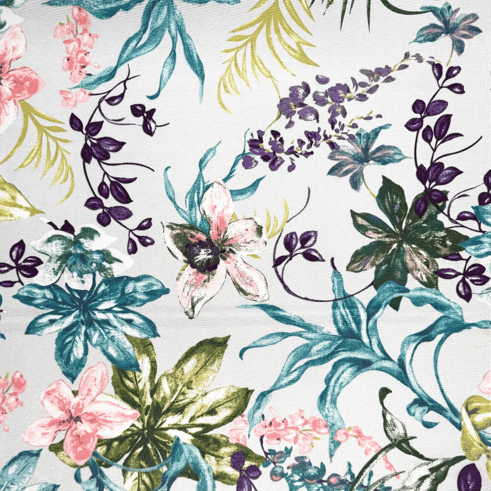 Printed Poly Cotton Bengali Floral - CLOSEOUT - Ragland Fabrics