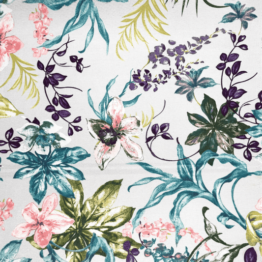 Printed Poly Cotton Bengali Floral - CLOSEOUT - Ragland Fabrics