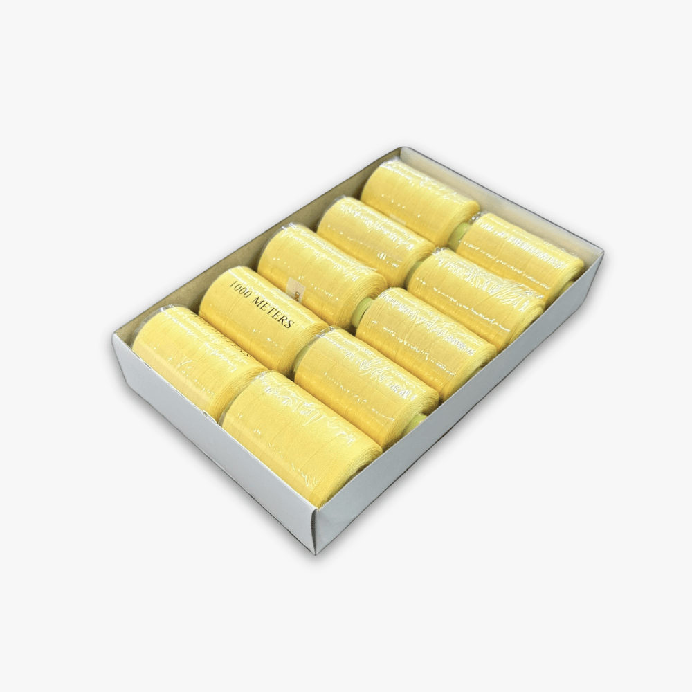 Thread 1000met Reels Yellow 108 - Ragland Fabrics