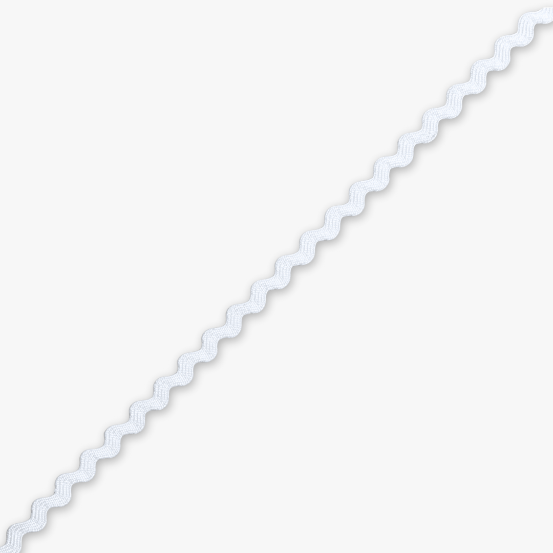 Ric Rac Ice White (3mm) - Ragland Fabrics