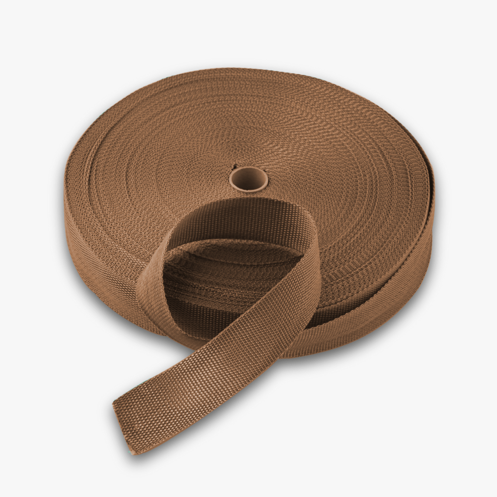 Webbing 38mm Light Brown 11 - Ragland Fabrics