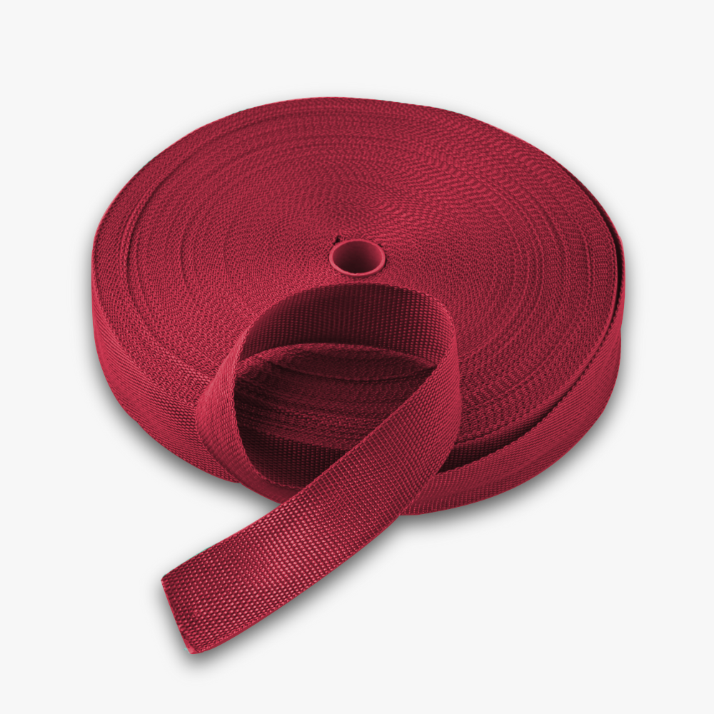 Twill Tape Polyester Maroon #13 38mm