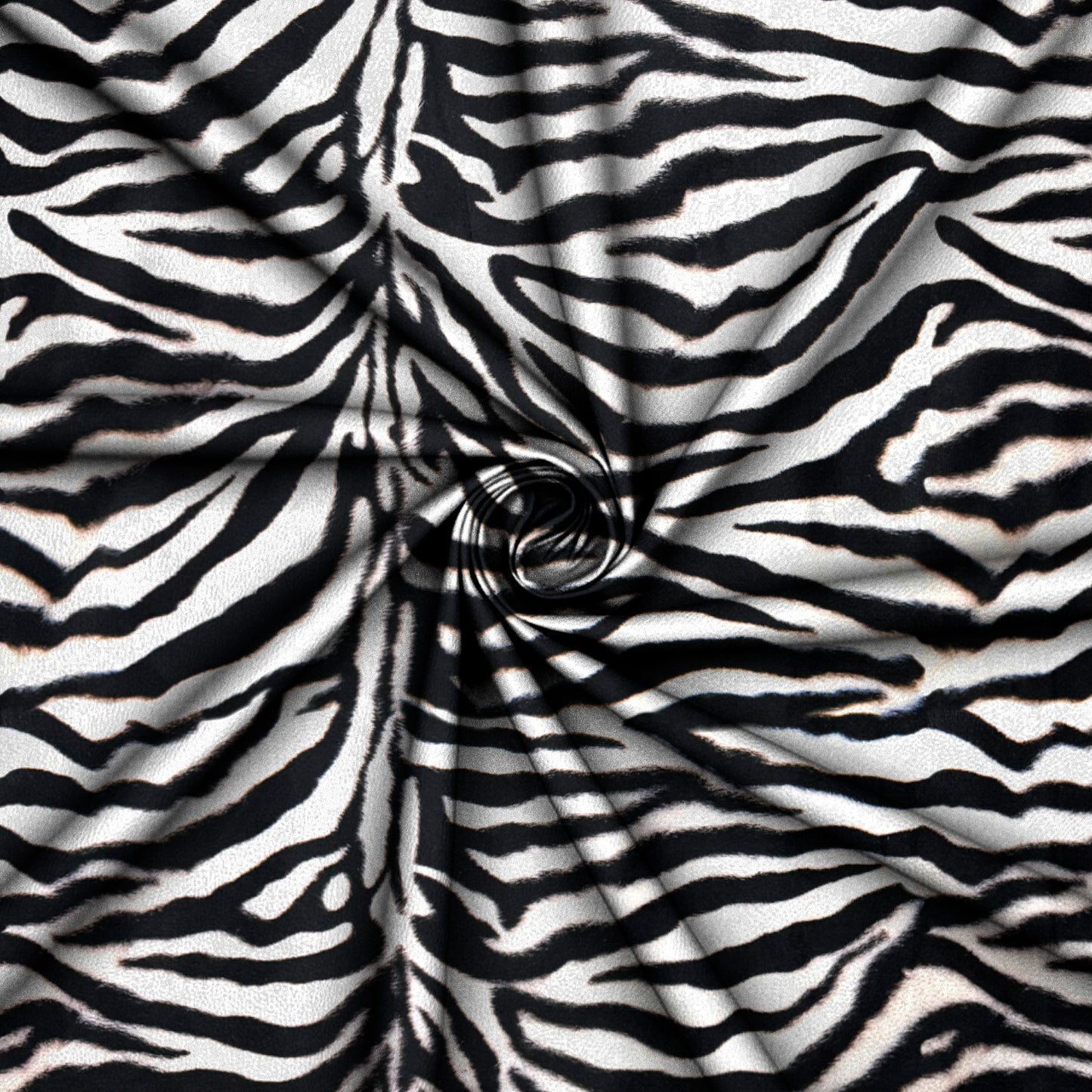 Printed Velvet Zebra Skin