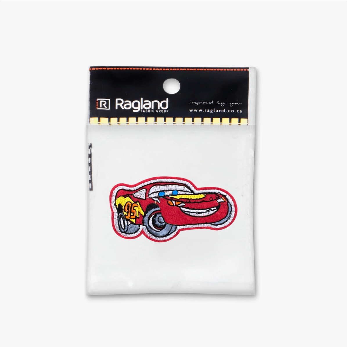 Motif Iron On Badge - RED MCQUEEN - Ragland Fabrics