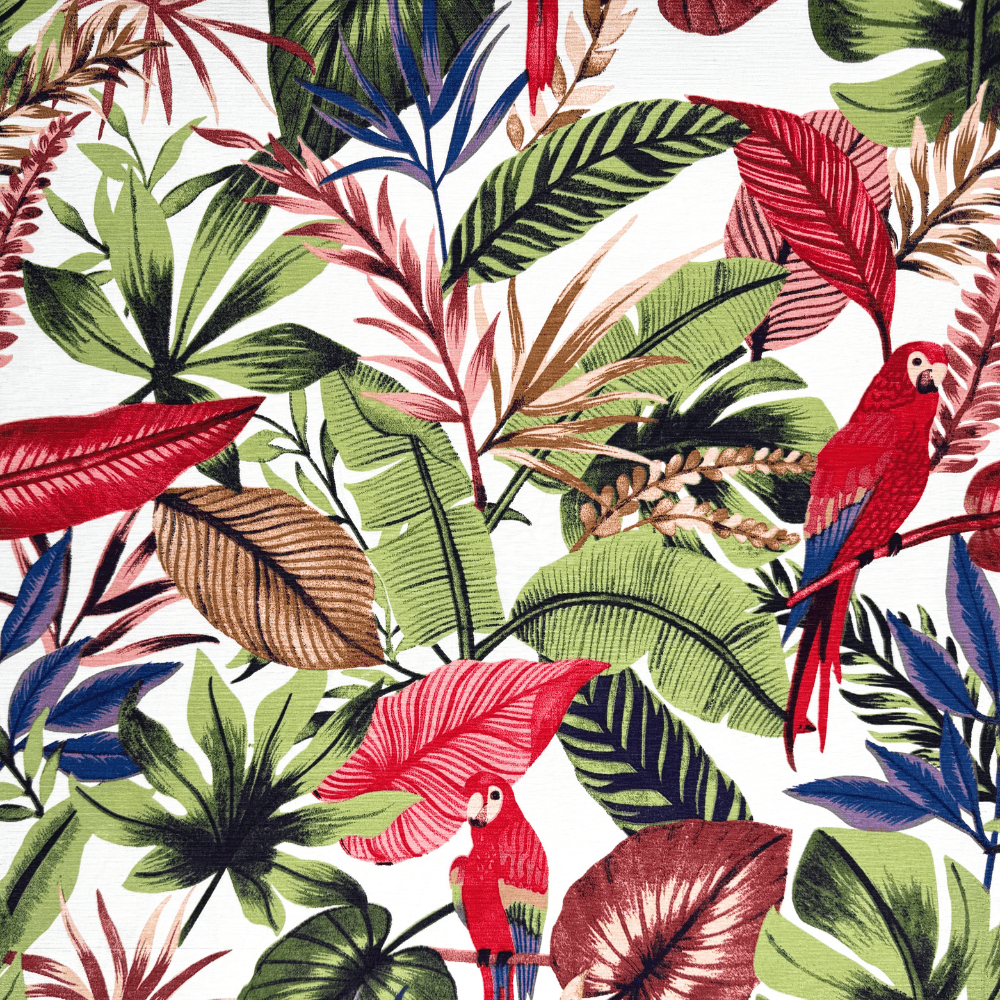 Printed Poly Cotton Macaw Leaf - CLOSEOUT - Ragland Fabrics