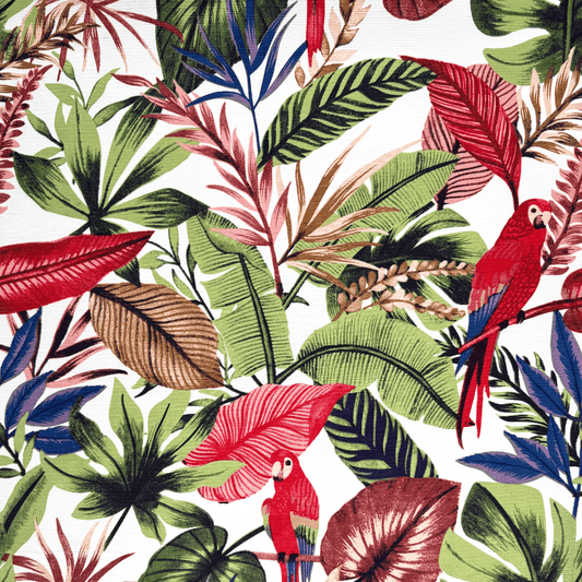 Printed Poly Cotton Macaw Leaf - CLOSEOUT - Ragland Fabrics
