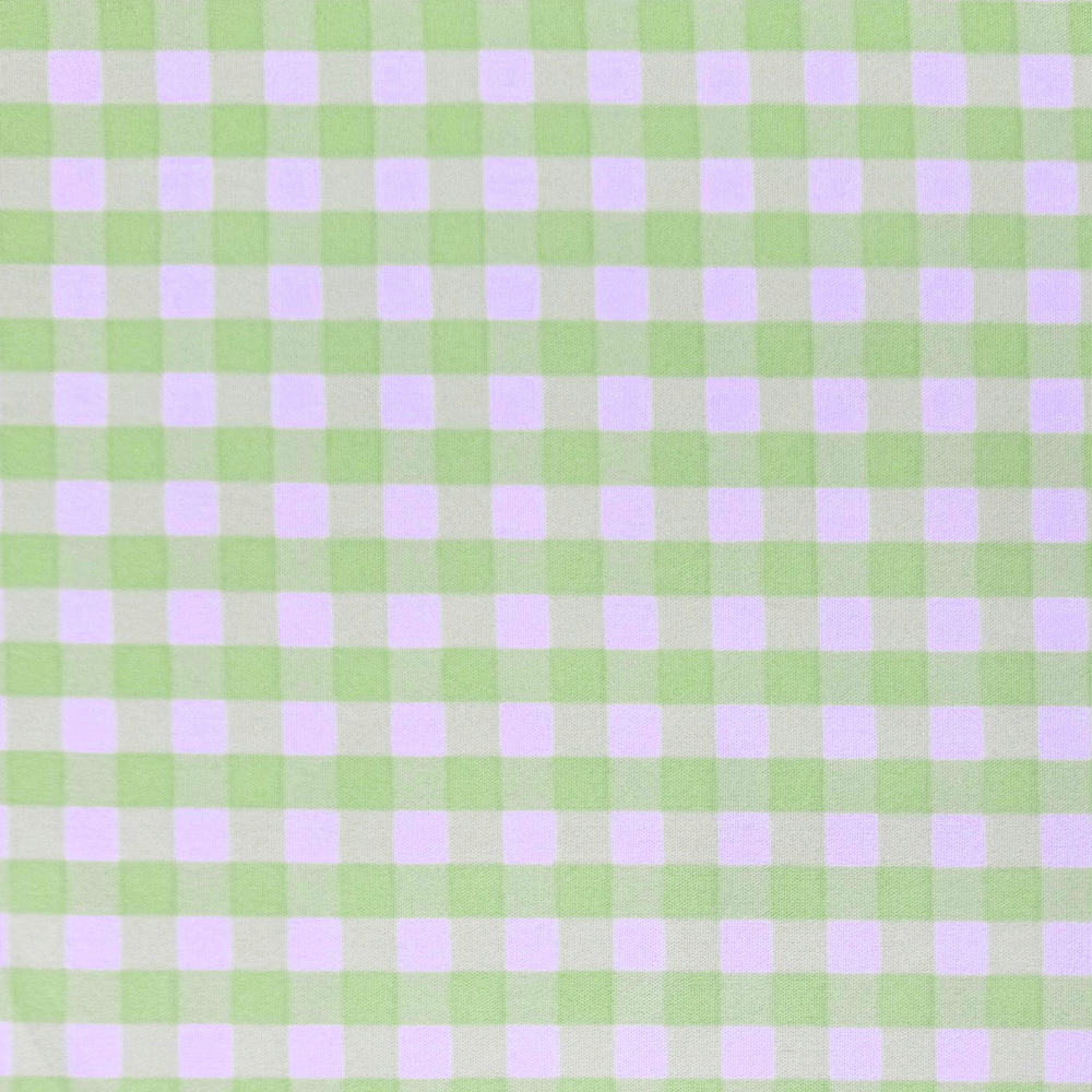 Printed Designer Check Mint - Ragland Fabrics