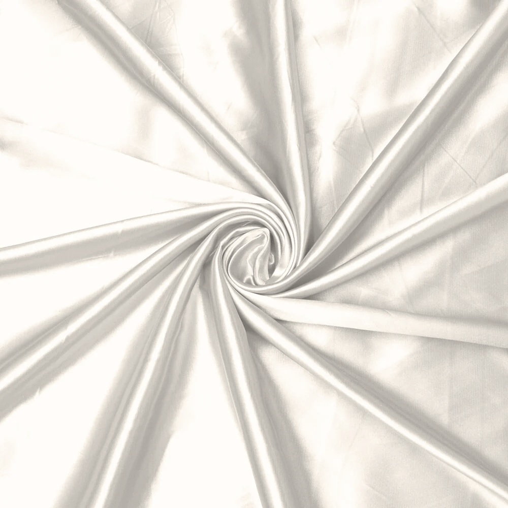 Stretch Satin Ivory 16 140cm - Ragland Fabrics