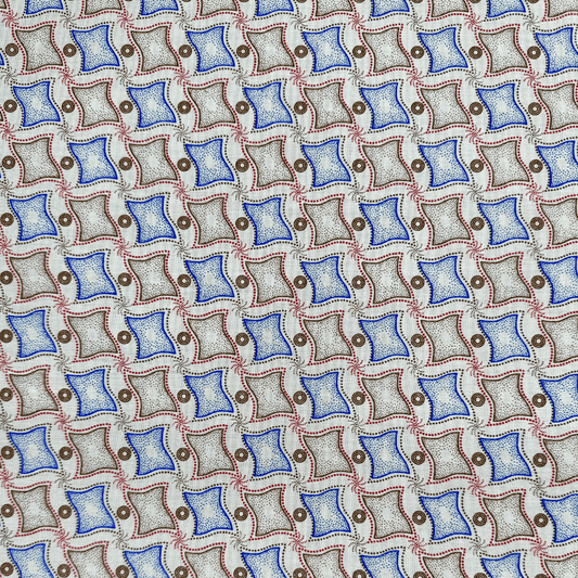 Schwe Schwe White Blue - Ragland Fabrics