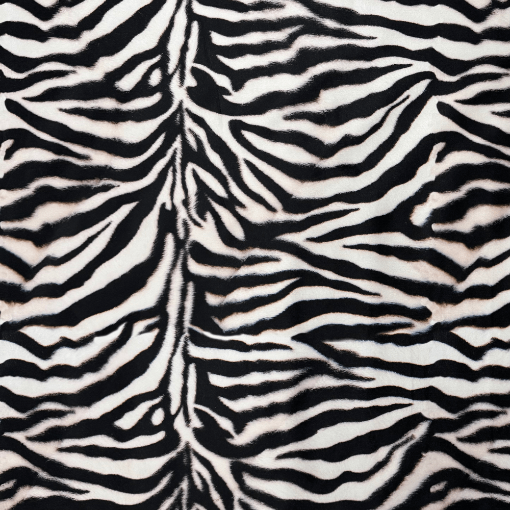 Printed Velvet Zebra Skin - Ragland Fabrics
