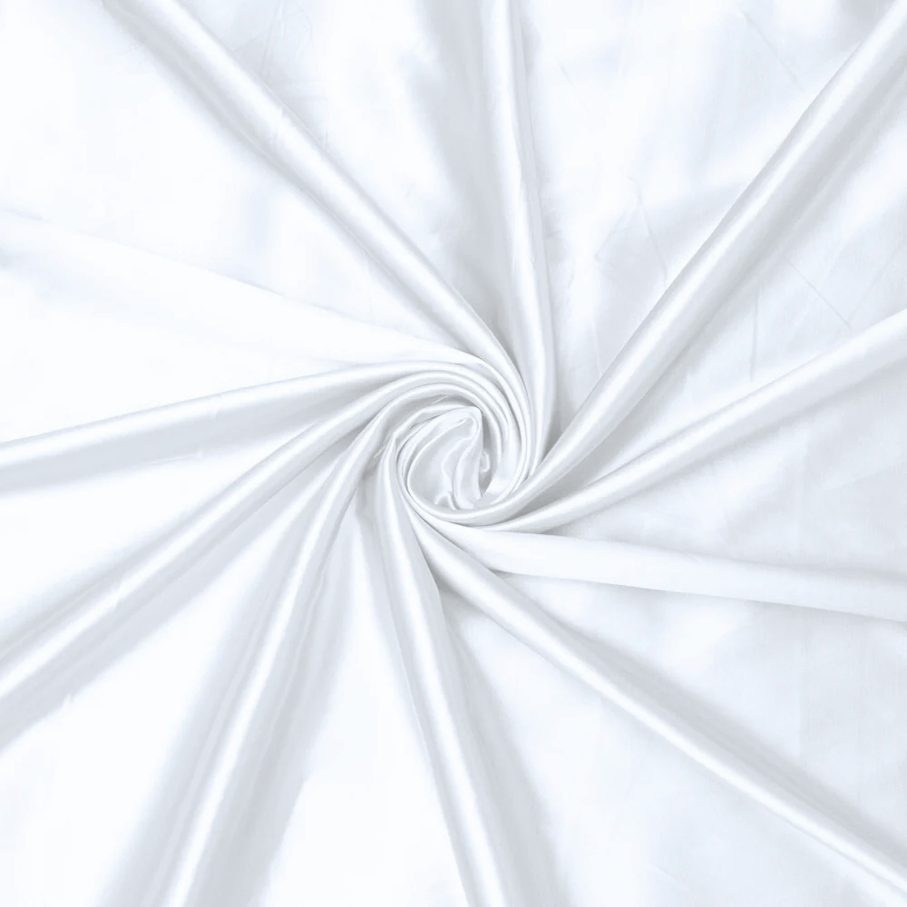 Stretch Satin White 1 140cm - Ragland Fabrics