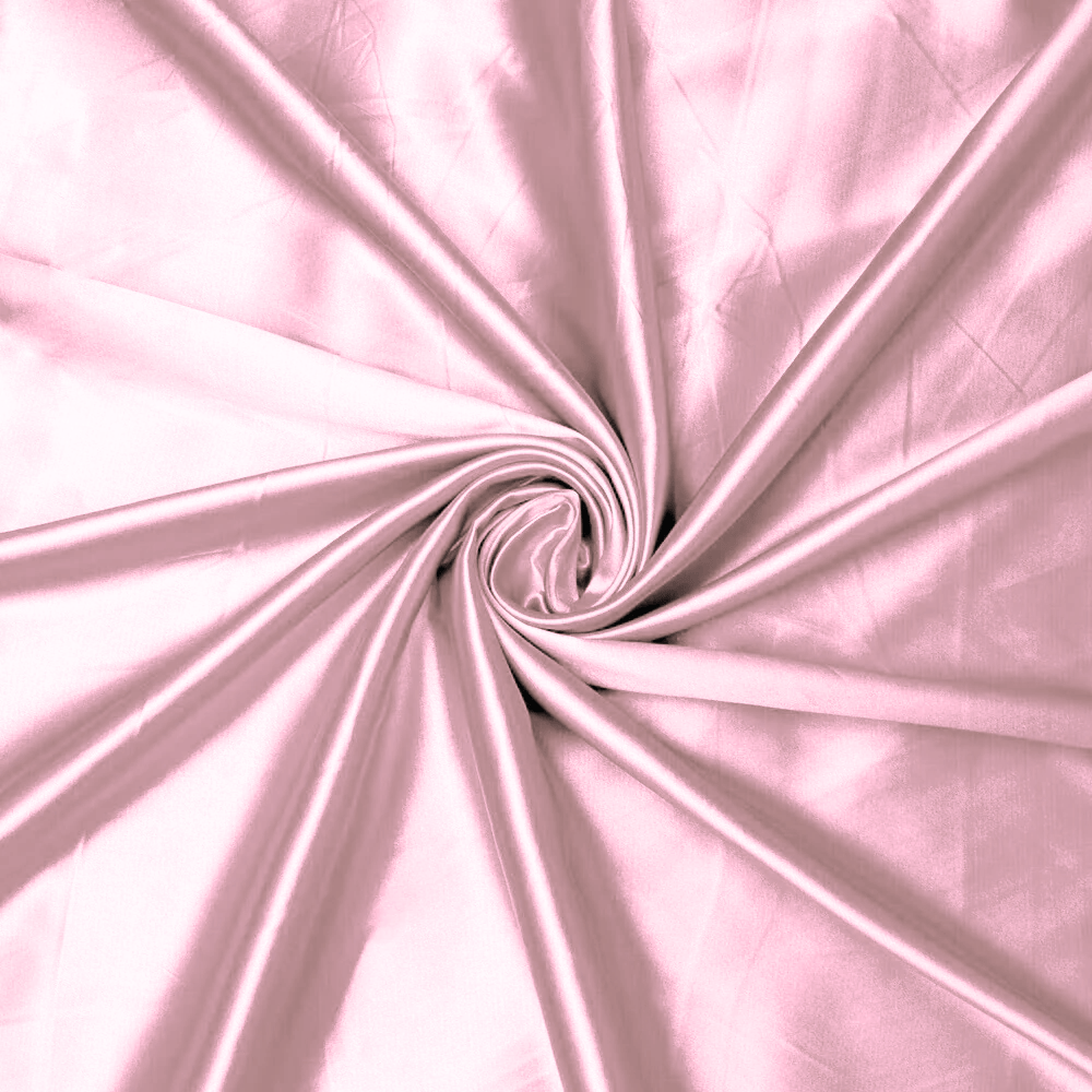 Stretch Satin Baby Pink