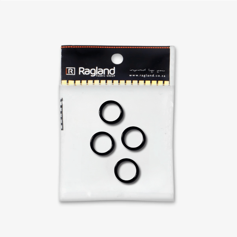 Bra Rings - 13mm | Black - Ragland Fabrics